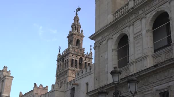 Campanario Gótico Sevilla España — Vídeos de Stock