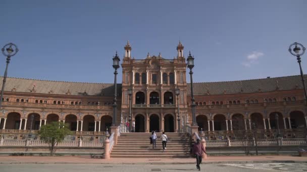 Edificio Central Plaza España — Vídeos de Stock