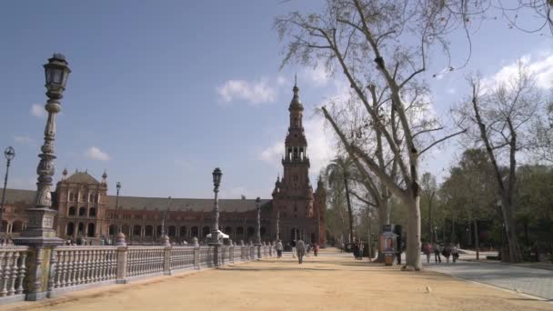 Plaza Espana Güney Kulesi — Stok video