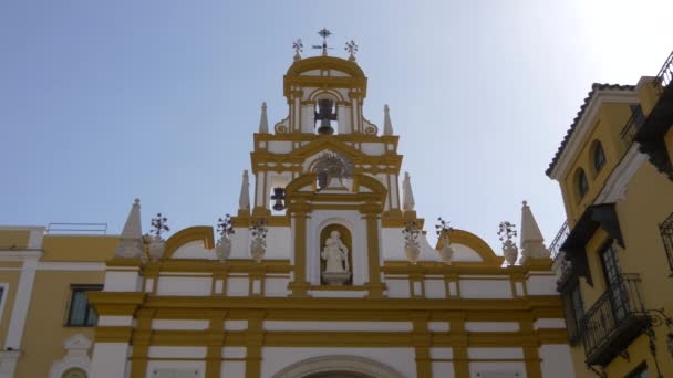 Campanario Con Campanas Veletas Meteorológicas — Vídeos de Stock