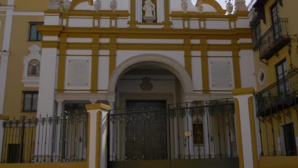 Inclinación Basílica Macarena — Vídeos de Stock