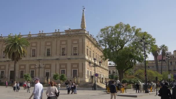 Edificio Del Archivo General Indias Sevilla — Vídeos de Stock