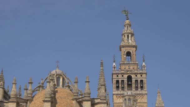 Věže Sevillské Katedrály — Stock video