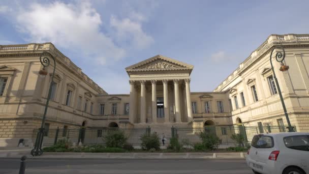 Rechtbank Montpellier Overdag — Stockvideo