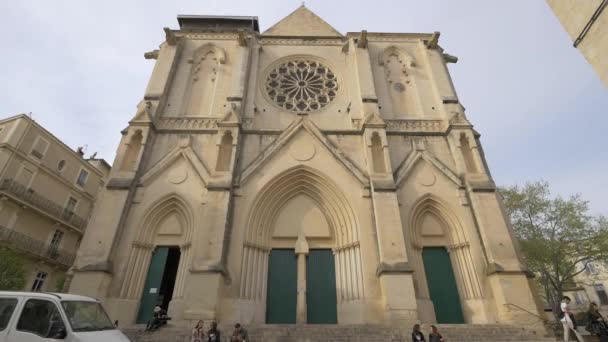 Vista Inclinada Iglesia San Roque — Vídeo de stock