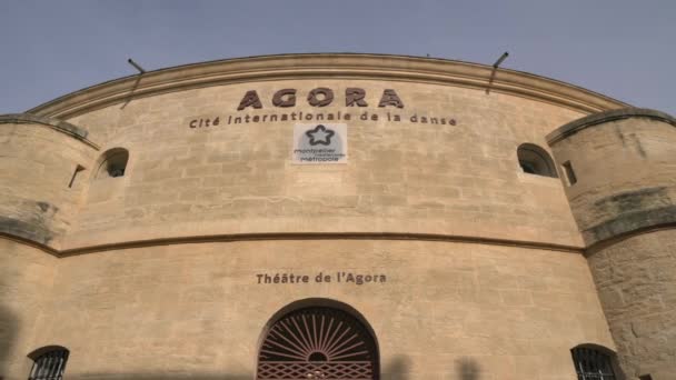 Vista Del Ágora Montpellier — Vídeo de stock