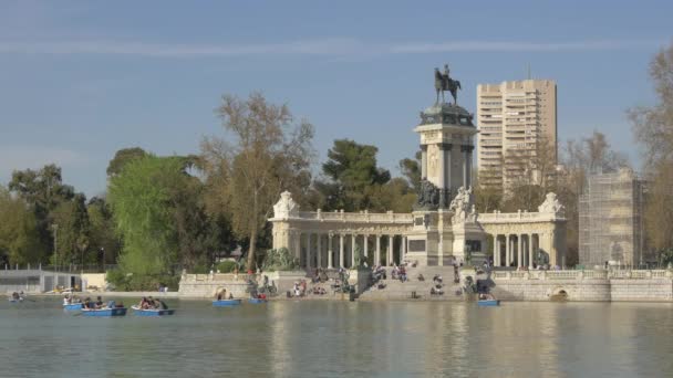 Monumento Alfonso Xii Madrid — Vídeo de Stock