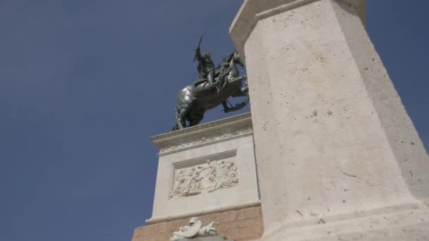 Estatua Ecuestre Felipe — Vídeo de stock