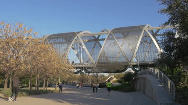 Puente Arganzuela Madrid — Vídeo de stock