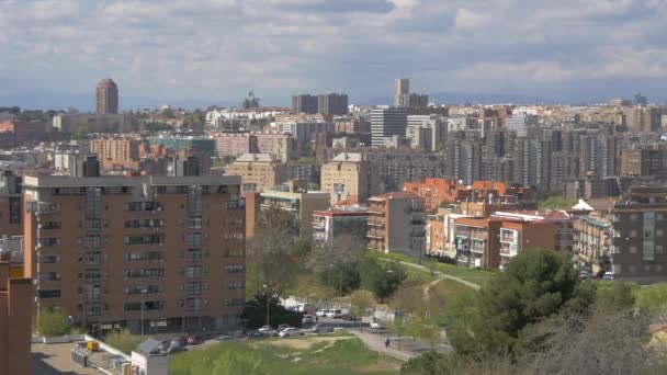 Panoramisch Uitzicht Madrid — Stockvideo