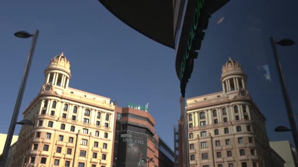 Здания Мадрида — стоковое видео