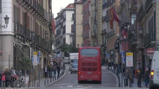 Autobús Dos Pisos Madrid — Vídeos de Stock