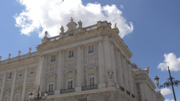 Esquina Del Palacio Real — Vídeos de Stock