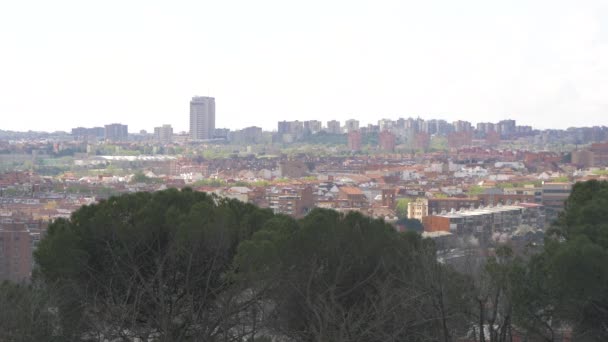 西班牙马德里的城市景观 — 图库视频影像