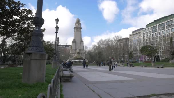 Die Plaza Espana Madrid — Stockvideo