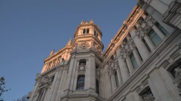 Baixo Ângulo Das Paredes Edifício — Vídeo de Stock