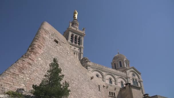 Notre Dame Garde Marselha — Vídeo de Stock