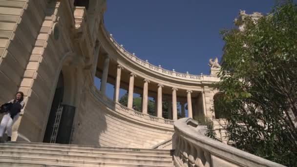 Στήλες Και Σκάλες Του Longchamp Palace — Αρχείο Βίντεο