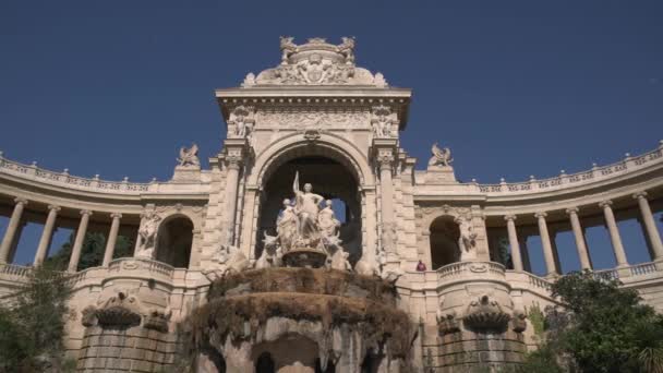 Palacio Longchamp Marsella — Vídeos de Stock