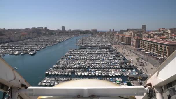 Porto Visto Uma Roda Gigante — Vídeo de Stock