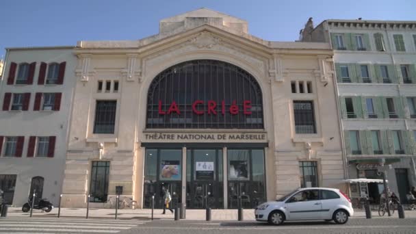 Teaterbyggnaden Marseille — Stockvideo