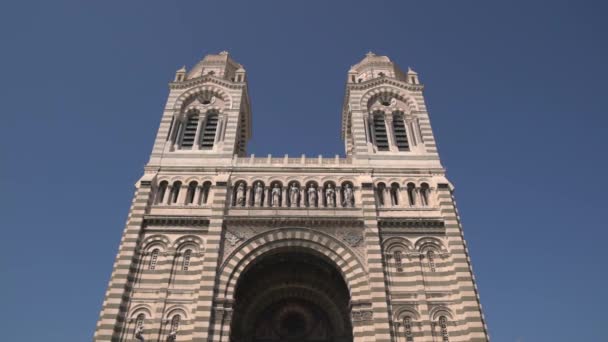Las Torres Catedral Marsella — Vídeos de Stock