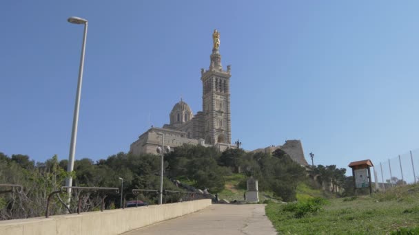 Notre Dame Garde Marsiglia — Video Stock