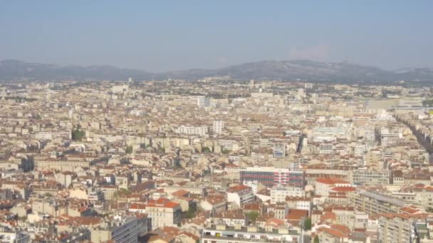 Vista Panorâmica Cidade Marselha — Vídeo de Stock