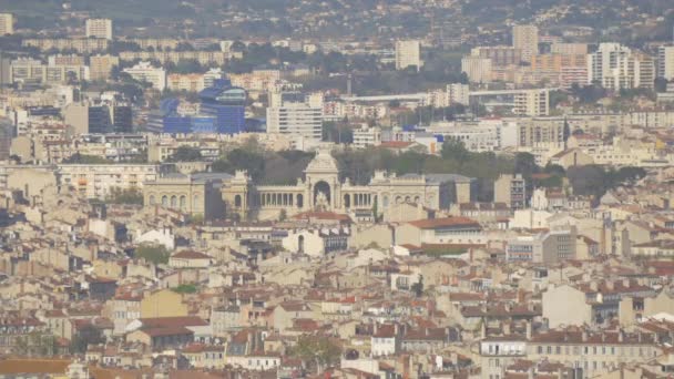 Panoramatický Výhled Marseille — Stock video