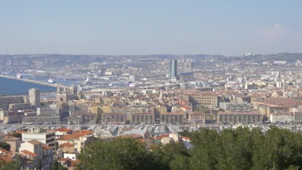 Panoramisch Uitzicht Marseille — Stockvideo