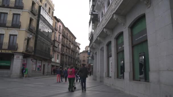 Mensen Lopen Zocodover Square — Stockvideo