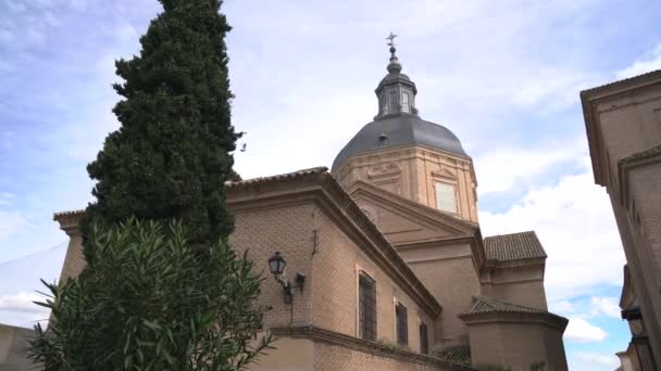 Iglesia Jesuita Plaza San Roma — Vídeo de stock