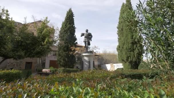 Άγαλμα Του Garcilaso Vega — Αρχείο Βίντεο