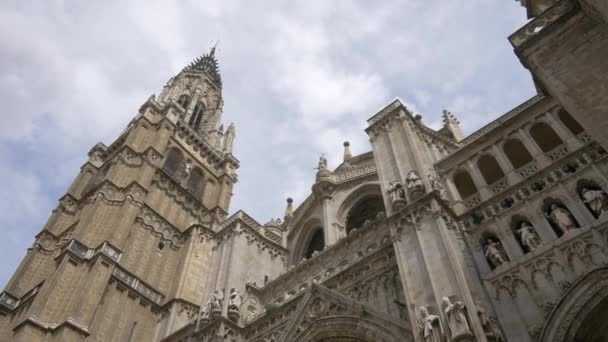 Kathedraal Met Zijn Toren — Stockvideo