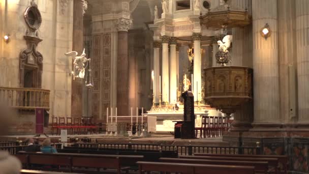 Cadiz Katedral Interiör — Stockvideo