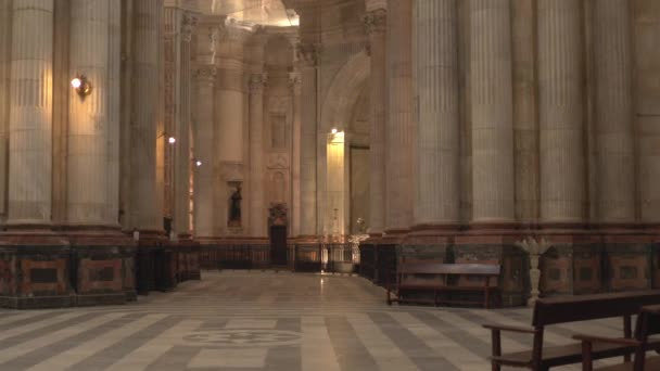 Kolumnerna Inne Katedral — Stockvideo