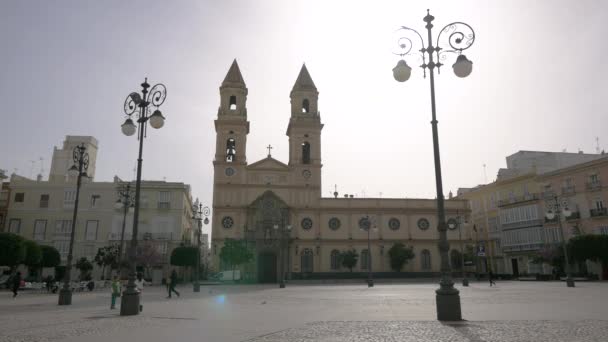 Iglesia San Antonio Padua Cádiz — Vídeo de stock