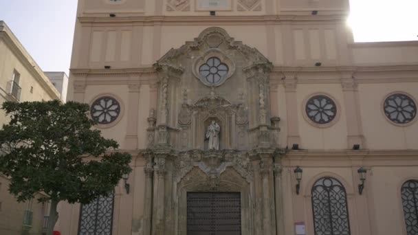 Fachada Iglesia San Antonio Padua — Vídeos de Stock