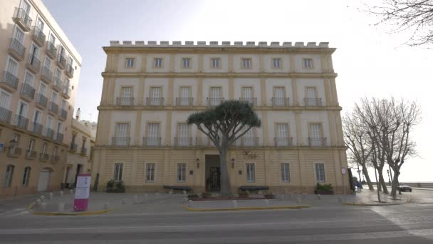 Queen Sofia Cultural Center Cadiz — Stock Video