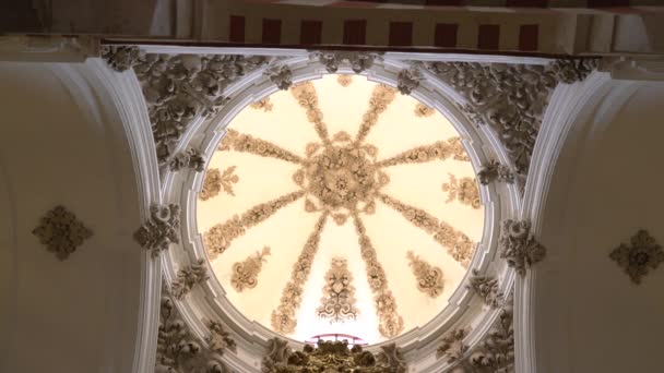 Decorated Ceiling Cordoba Spain — Αρχείο Βίντεο