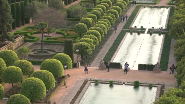 Jardins Alcazar — Vídeo de Stock