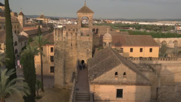Torre Del Homenaje Στο Alczar Της Crdoba — Αρχείο Βίντεο
