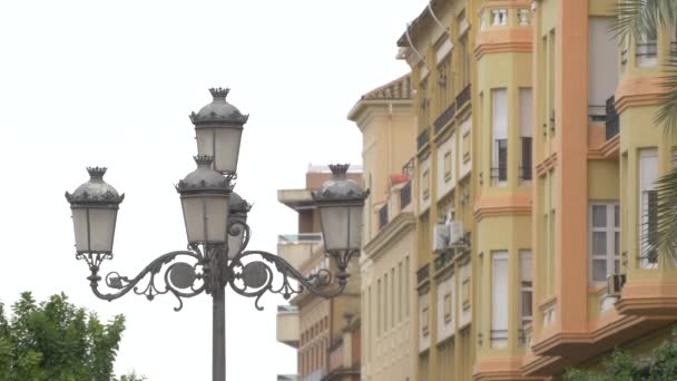 Blick Auf Vintage Straßenlaterne — Stockvideo