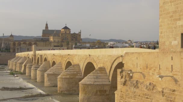 Puente Romano Και Τέμενος Καθεδρικός Ναός — Αρχείο Βίντεο