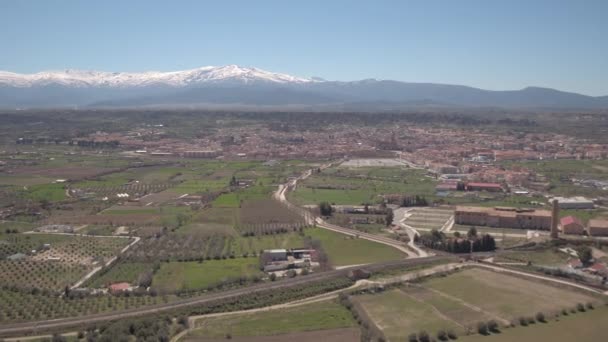 Widok Lotu Ptaka Góry Guadix Sierra Nevada — Wideo stockowe