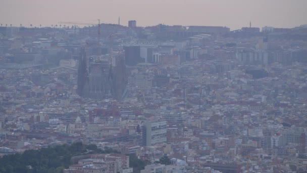Barcelona Cityscape Spain Travel Concept — Stock Video