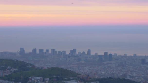 Barcelona Por Mañana — Vídeo de stock