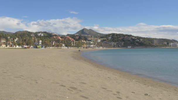 Het Strand Malaga — Stockvideo