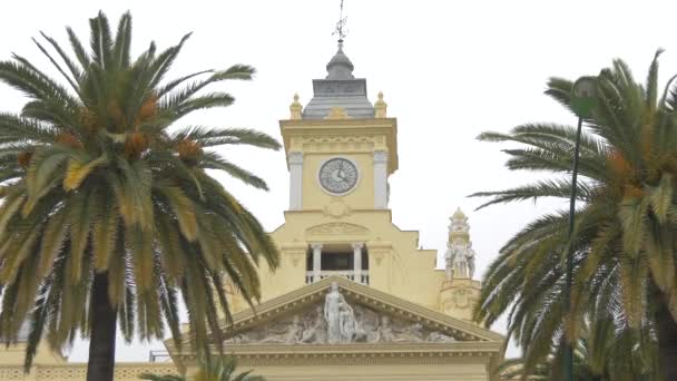 Clock Tower Pediment — Stock Video