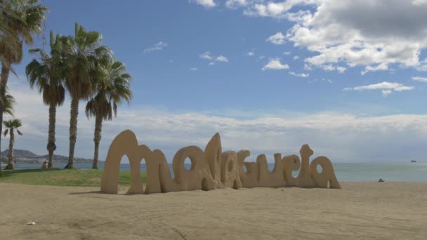 Señal Malagueta Una Playa — Vídeos de Stock